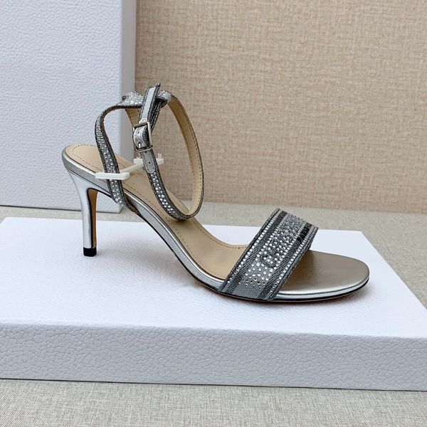 women's sandals luxury designer brand rhinestones round head high-heel electric embroidery match color sandal 6.5cm, Black
women's sandals luxury designer brand rhinestones round head high-heel electric embroidery match color sandal 6.5cm, Black
