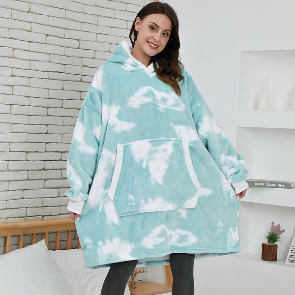 women's hoodies sweatshirts blanket hoodie wearable tv women plush winter coat long sleeve oversized fleece with sleeves 2023 230206, Black
women's hoodies sweatshirts blanket hoodie wearable tv women plush winter coat long sleeve oversized fleece with sleeves 2023 230206, Black