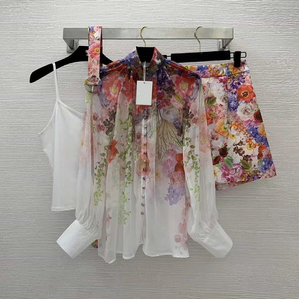 women's two piece pants 2022 autumn stand collar long sleeve shirts luxury shorts brand same style designer 0622-02, White
women's two piece pants 2022 autumn stand collar long sleeve shirts luxury shorts brand same style designer 0622-02, White