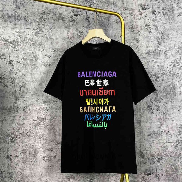 european and american 2022 designer t shirts balencaigass trendy tshirt latest multilingual printed short sleeve men women, White;black
european and american 2022 designer t shirts balencaigass trendy tshirt latest multilingual printed short sleeve men women, White;black