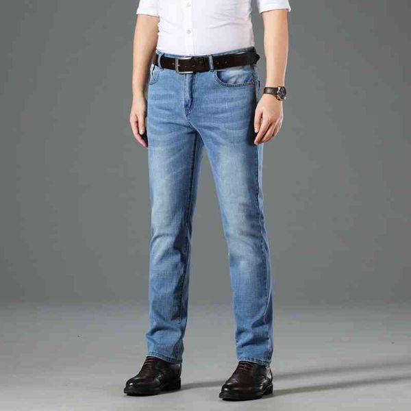 men's jeans spring and summer men's jeans light blue slim straight casual pants youth elastic large trend leo2 
men's jeans spring and summer men's jeans light blue slim straight casual pants youth elastic large trend leo2