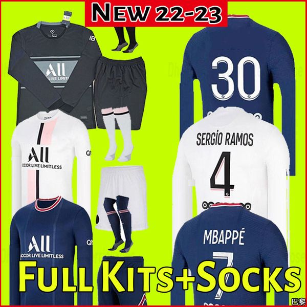 long sleeve mbappe soccer jersey sergio ramos 21 22 maillots de football 2021 2022 verratti men kit icardi shirt uniforms enfants psgs foot, Black;yellow
long sleeve mbappe soccer jersey sergio ramos 21 22 maillots de football 2021 2022 verratti men kit icardi shirt uniforms enfants psgs foot, Black;yellow