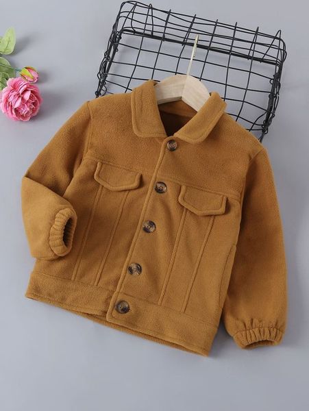 toddler boys button front fleece jacket she, Blue;gray