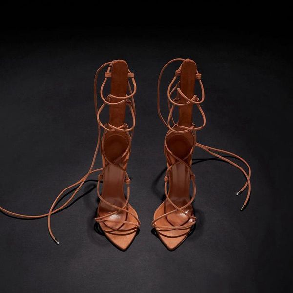 fashion gladiator sandal soft leather narrow band pointed toes stiletto heel lace up chic designer shoes high heels women party sandals umr, Black
fashion gladiator sandal soft leather narrow band pointed toes stiletto heel lace up chic designer shoes high heels women party sandals umr, Black