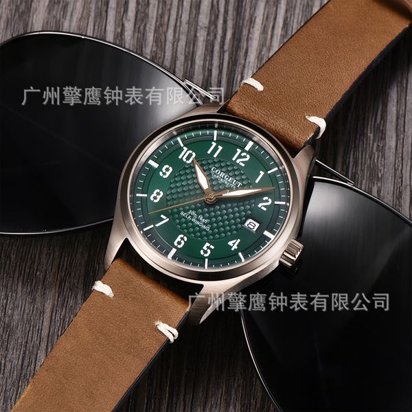 corgeut 40mm waterproof fully automatic mechanical men's business leisure watch round pointer, Slivery;brown
corgeut 40mm waterproof fully automatic mechanical men's business leisure watch round pointer, Slivery;brown