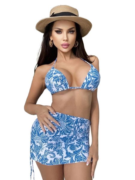 3pack allover print halter triangle thong bikini swimsuit & beach skirt p9lh#, White;black
3pack allover print halter triangle thong bikini swimsuit & beach skirt p9lh#, White;black