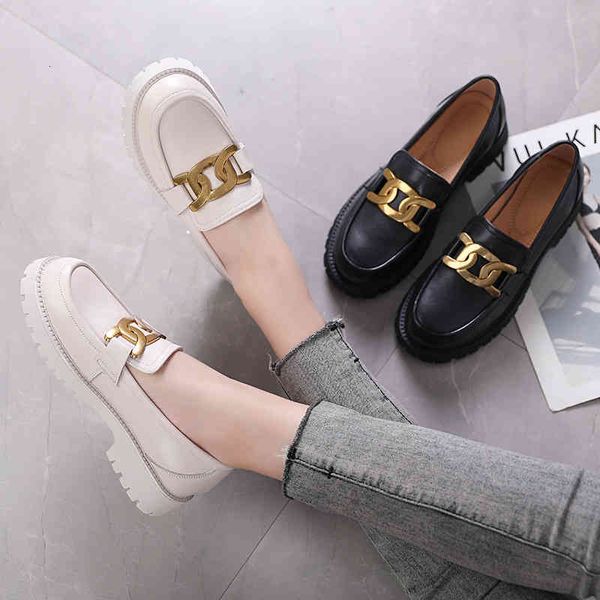 dress shoes thick soled loafers women's spring leather shoes british soft one step comfortable medium heel large single o8xx, Black
dress shoes thick soled loafers women's spring leather shoes british soft one step comfortable medium heel large single o8xx, Black