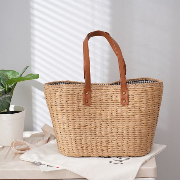 woven tote bag women's seaside holiday beach bagall-match simple one-shoulder straw bag large capacity
woven tote bag women's seaside holiday beach bagall-match simple one-shoulder straw bag large capacity
