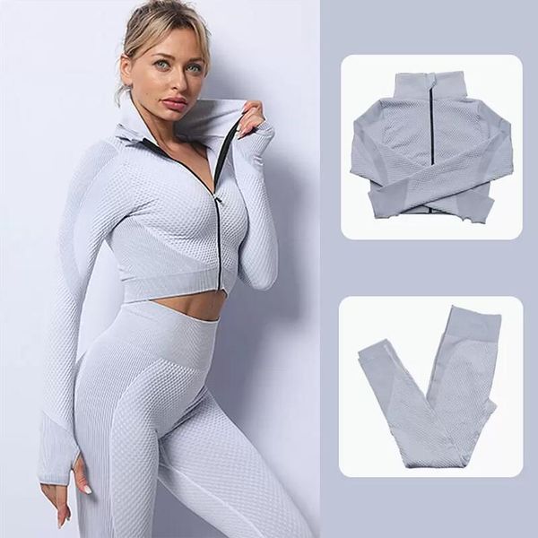 women girls workout suit soft elastic compression seamless scrunch crop yoga leggings and jacket set
women girls workout suit soft elastic compression seamless scrunch crop yoga leggings and jacket set
