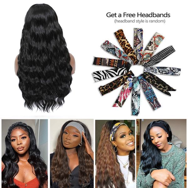 headband wig synthetic hair machine made wigs natural black looking wavy wigs headband wig glueless wigs for black womenfactory direct
headband wig synthetic hair machine made wigs natural black looking wavy wigs headband wig glueless wigs for black womenfactory direct