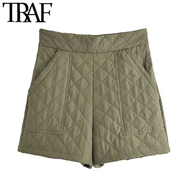 traf women fashion front pockets thin padded shorts vintage high waist side zipper female short pants mujer 220419, White;black
traf women fashion front pockets thin padded shorts vintage high waist side zipper female short pants mujer 220419, White;black