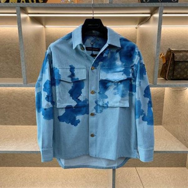 luxury quality designer shirt 1v classic stripe tie dye long sleeve t-summer thin jacket fashion loose casual for men and women, White;black
luxury quality designer shirt 1v classic stripe tie dye long sleeve t-summer thin jacket fashion loose casual for men and women, White;black