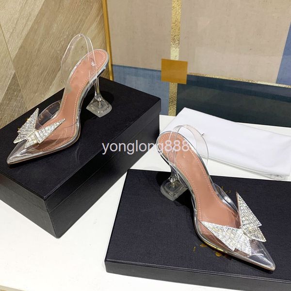 sandals high end butterfly diamond button high heels spring and summer celebrity wind pointed transparent leather baotou sandals, Black
sandals high end butterfly diamond button high heels spring and summer celebrity wind pointed transparent leather baotou sandals, Black