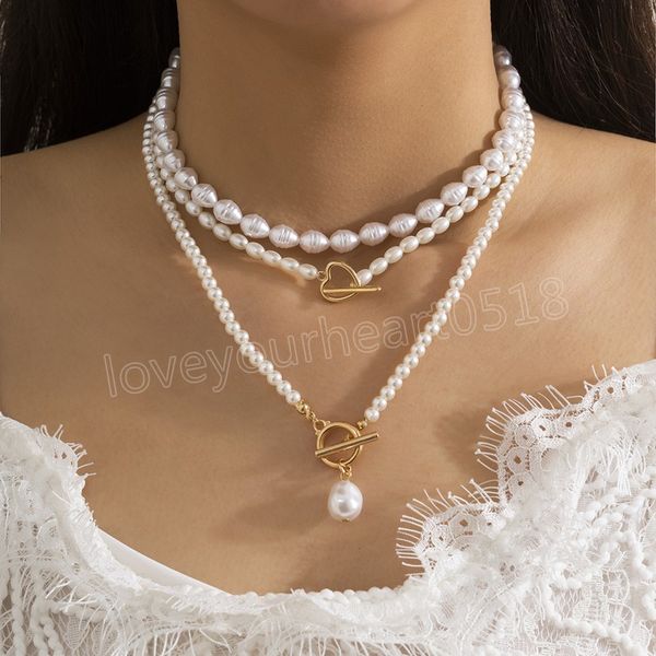 3pcs/set imitation pearl pendant necklaces for women gorgeous multilayers pearls choker necklaces jewelry, Silver
3pcs/set imitation pearl pendant necklaces for women gorgeous multilayers pearls choker necklaces jewelry, Silver