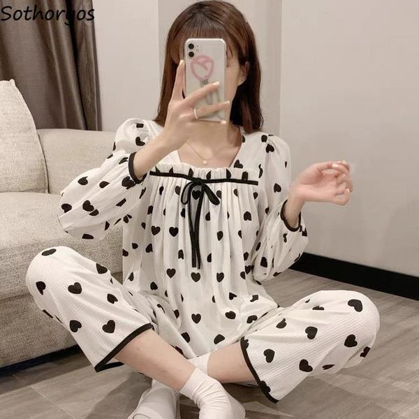 simple long sleeve pajama sets sleepwears women square collar sweet bow sleepwear comfort loungewear stylish baggy pyjamas 2 pieces casual, Black;red
simple long sleeve pajama sets sleepwears women square collar sweet bow sleepwear comfort loungewear stylish baggy pyjamas 2 pieces casual, Black;red