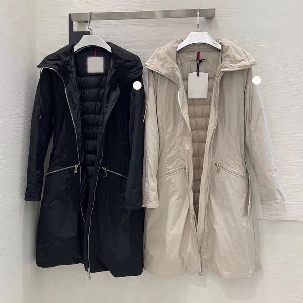 designer brand women's hooded down jacket luxury men's embroidered badge long reversible trench coat, Black
designer brand women's hooded down jacket luxury men's embroidered badge long reversible trench coat, Black