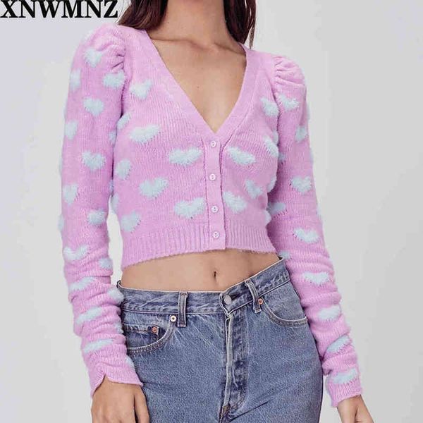 za chic soft blue mohair heart knitted cardigan vintage womens sweater cute pull femme clothes women kardigan 210513, White;black
za chic soft blue mohair heart knitted cardigan vintage womens sweater cute pull femme clothes women kardigan 210513, White;black