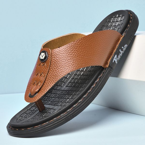 flip flops summer slippers men shoes fashion beach bathroom non-slip lightweight genuine leather sandals for men, Black
flip flops summer slippers men shoes fashion beach bathroom non-slip lightweight genuine leather sandals for men, Black
