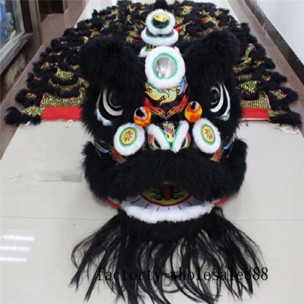 mascot doll costume chinese folk lion dance mascot costume black wool southern lion two adults use cartoon carnival halloween xmas easter ad, Red;yellow
mascot doll costume chinese folk lion dance mascot costume black wool southern lion two adults use cartoon carnival halloween xmas easter ad, Red;yellow