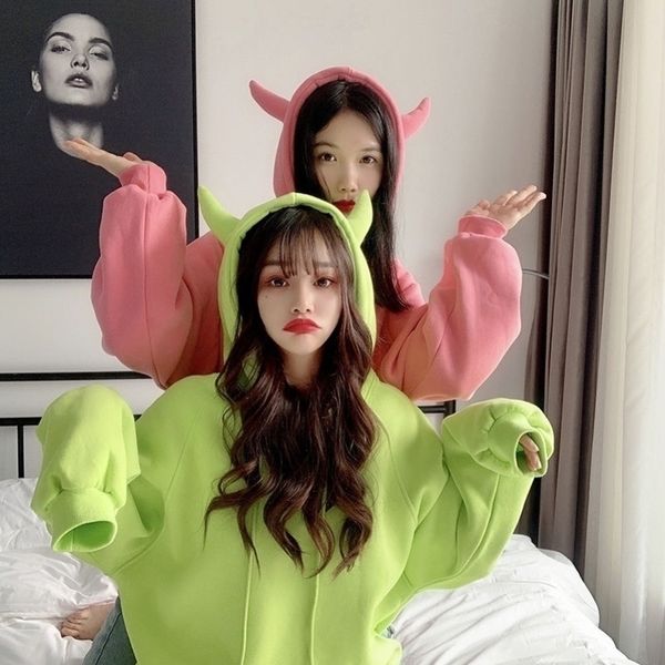 nicemix cartoon cute women hoodies autumn winter fleece sweatershirt candy color girls hoody korean sweet loose outwear chic y200915, Black
nicemix cartoon cute women hoodies autumn winter fleece sweatershirt candy color girls hoody korean sweet loose outwear chic y200915, Black
