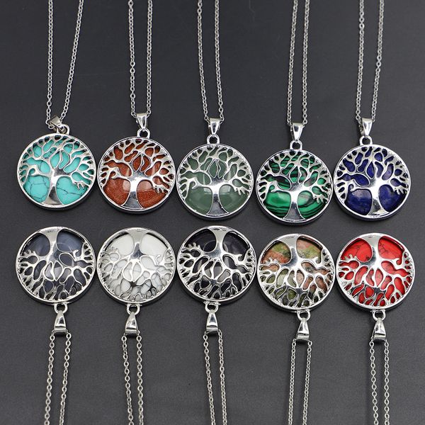 natural stone tree of life pendant necklace pink crystal opal amthyst reiki charms necklaces for women jewelry, Silver
natural stone tree of life pendant necklace pink crystal opal amthyst reiki charms necklaces for women jewelry, Silver