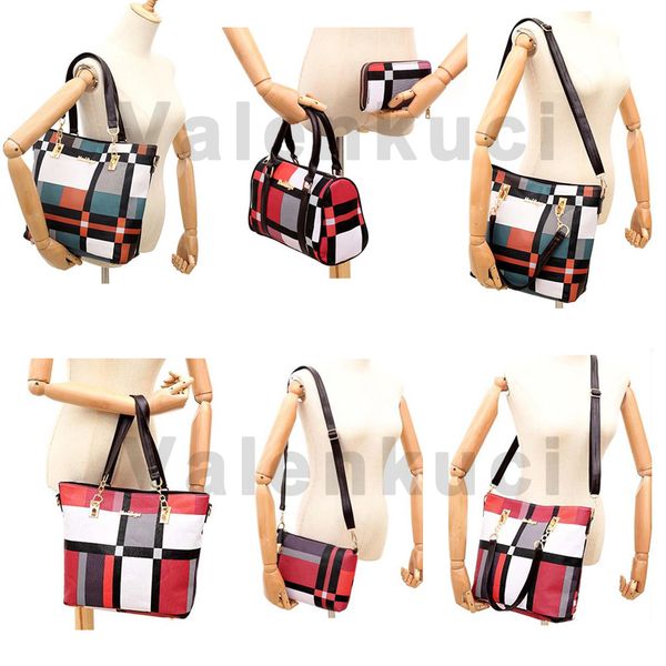 women luxury handbags sets 6 pcs/set women plaid colors handbag female shoulder travel shopping composite bag female casual tote
women luxury handbags sets 6 pcs/set women plaid colors handbag female shoulder travel shopping composite bag female casual tote