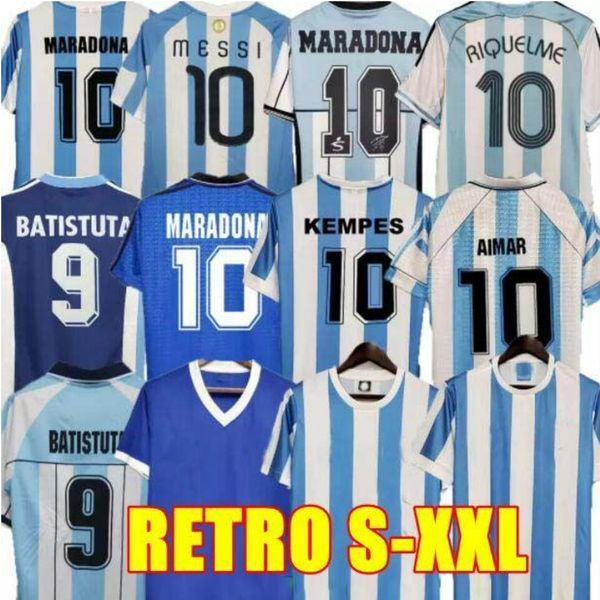 

retro 1986 soccer jersey maradona caniggia 1978 1996 football shirt batistuta 1998 riquelme 2006 1994 ortega crespo 2014 2010 argentina sime, Black;yellow