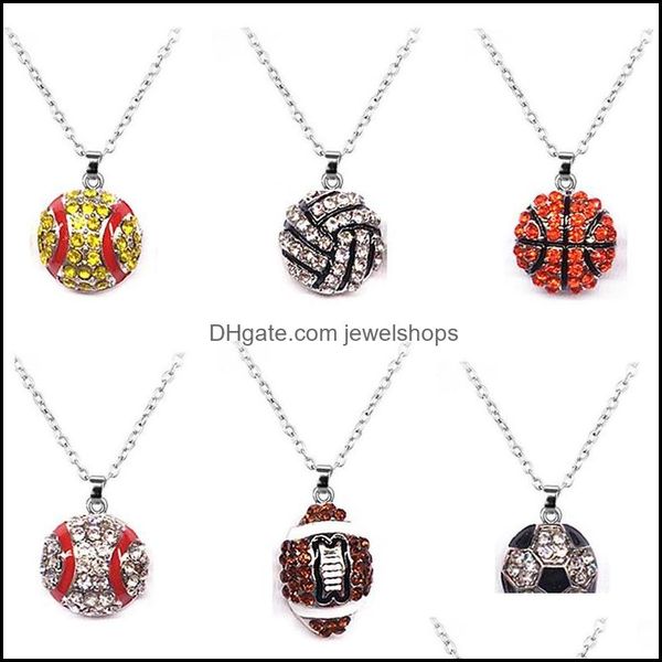 pendant necklaces pendants jewelry sports necklace promotion softball baseball football sport rhinestone crystal dhbpa, Silver
pendant necklaces pendants jewelry sports necklace promotion softball baseball football sport rhinestone crystal dhbpa, Silver