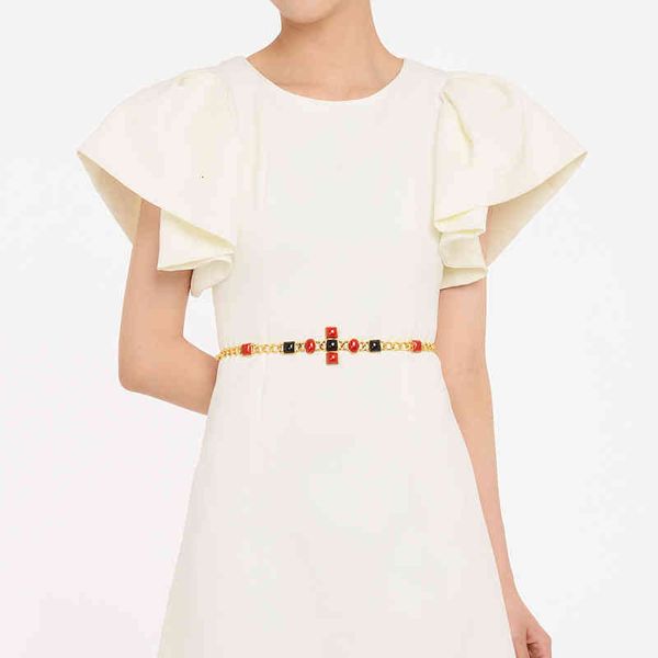 belts creative red pearl waist chain baroque small fragrance fashion decoration women's belt gold women h73x, Black;brown
belts creative red pearl waist chain baroque small fragrance fashion decoration women's belt gold women h73x, Black;brown
