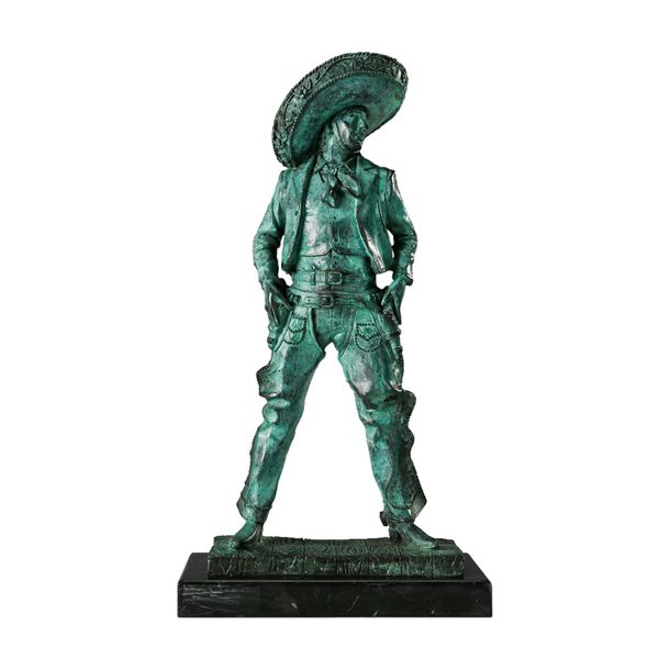 western cowboy statue bronze antique male man sculpture figurine art for l living room decor gifts, Silver
western cowboy statue bronze antique male man sculpture figurine art for l living room decor gifts, Silver