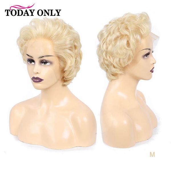 today only 613 blonde lace front wig short human hair wigs for black women 13x4 brazilian straight hair lace front wig remy 150%299t, Black;brown
today only 613 blonde lace front wig short human hair wigs for black women 13x4 brazilian straight hair lace front wig remy 150%299t, Black;brown