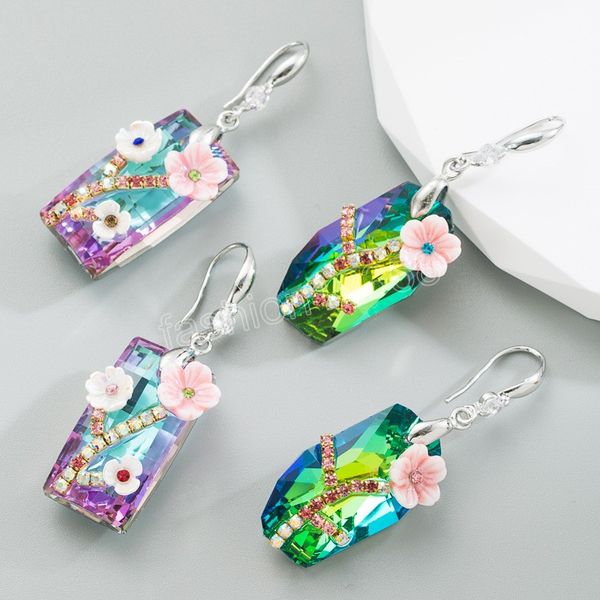 fashion crystal flower drop earring for women bohemian elegant vintage colorful stone dangle earring jewelry, Silver
fashion crystal flower drop earring for women bohemian elegant vintage colorful stone dangle earring jewelry, Silver
