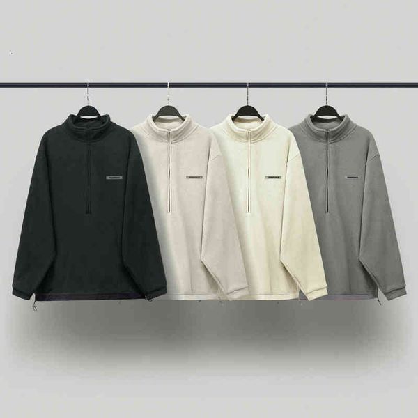 feel multi thread essentials fleece semi zipper stand collar sweater men's fog high street loose fashion ladies sweet romantic elegant, Black
feel multi thread essentials fleece semi zipper stand collar sweater men's fog high street loose fashion ladies sweet romantic elegant, Black