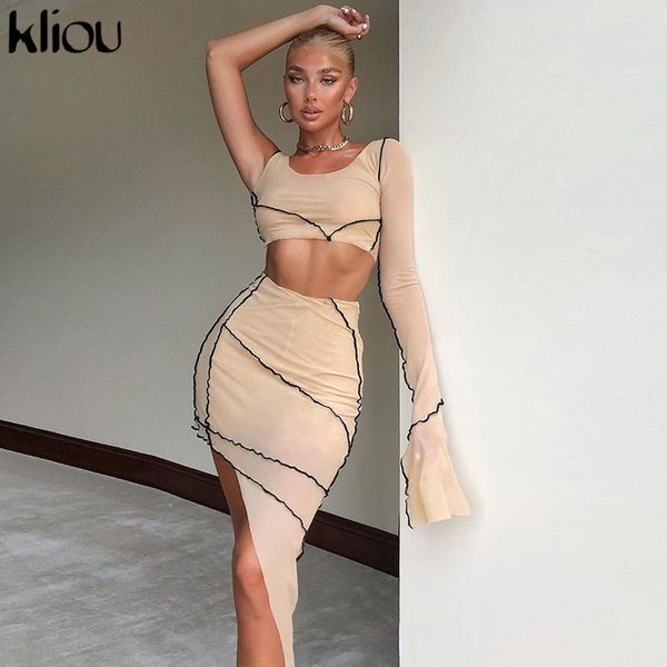 asymmetrical geometric two piece set women fashion o-neck full sleeve casual outfits crop +skirt matching sets, White
asymmetrical geometric two piece set women fashion o-neck full sleeve casual outfits crop +skirt matching sets, White