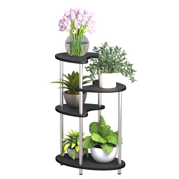 home simple four-layer flower stand black wooden board and steel frame suitable for balcony living room hall bedroom study
home simple four-layer flower stand black wooden board and steel frame suitable for balcony living room hall bedroom study