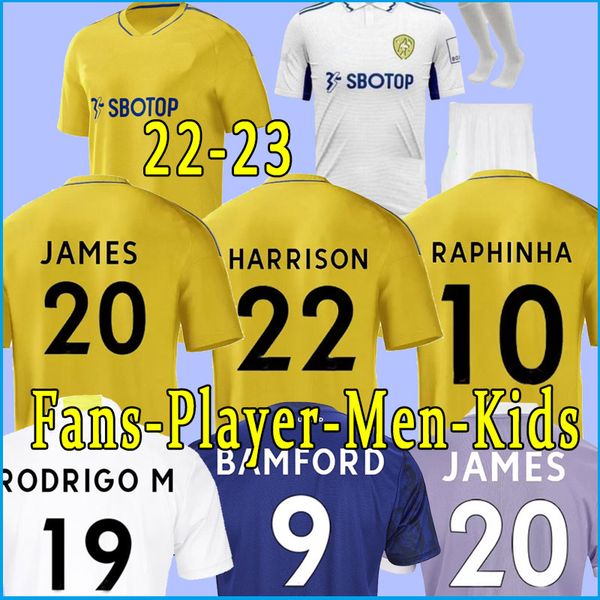 men kids football jerseys 22 23 leeds bamford home soccer jersey raphinha away blue shirt 2022 2023 united uniforms player fans fan player v, Black;yellow
men kids football jerseys 22 23 leeds bamford home soccer jersey raphinha away blue shirt 2022 2023 united uniforms player fans fan player v, Black;yellow
