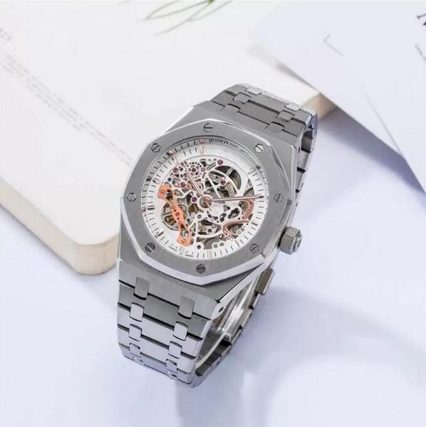 grade aaa classic men's skeleton automatic mechanical watch luminous waterproof mens fashion sport wrist high-end quality watches luxur, Slivery;brown
grade aaa classic men's skeleton automatic mechanical watch luminous waterproof mens fashion sport wrist high-end quality watches luxur, Slivery;brown