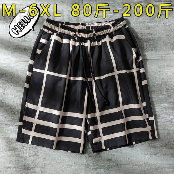 men's pants designer summer high-end elastic fashion loose stripe plaid shorts capris lace casual men's pants 9o5r, Black
men's pants designer summer high-end elastic fashion loose stripe plaid shorts capris lace casual men's pants 9o5r, Black