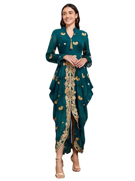 paisley embroidered tassel detail contrast guipure lace draped side dress e9au#, Black;gray
paisley embroidered tassel detail contrast guipure lace draped side dress e9au#, Black;gray