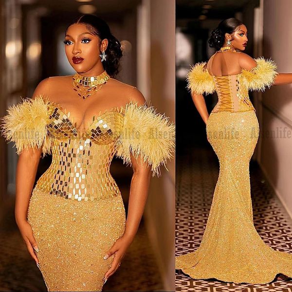 african prom dresses with feather sequins beads club party gowns aso ebi women dinner wear robes de soiree, Black
african prom dresses with feather sequins beads club party gowns aso ebi women dinner wear robes de soiree, Black