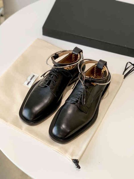 dress shoes autumn and winter jil british style square head chain metal flat bottom small leather shoes casual women's single, Black
dress shoes autumn and winter jil british style square head chain metal flat bottom small leather shoes casual women's single, Black
