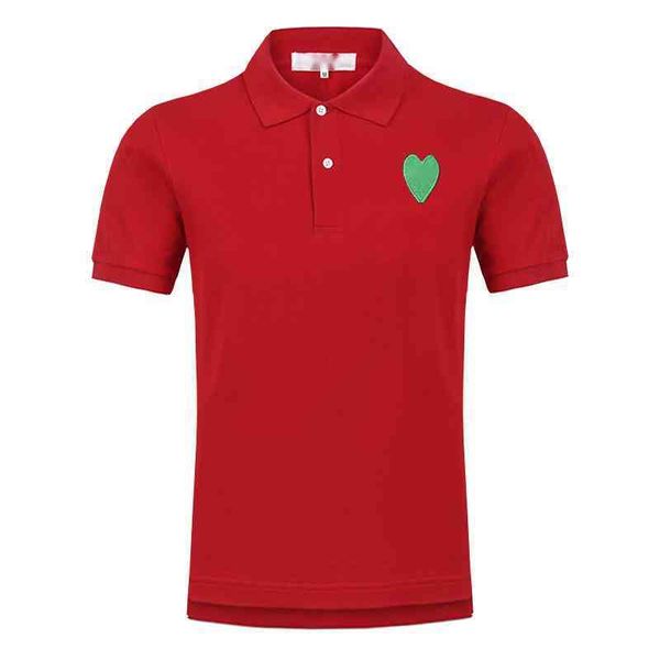 men's cotton polo shirt tide brand p 22lay lapel short sleeve t-shirt classic green heart embroidered sweater, White;black
men's cotton polo shirt tide brand p 22lay lapel short sleeve t-shirt classic green heart embroidered sweater, White;black
