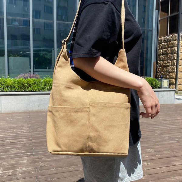 2022 large capacity multi pocket female ins style simple messenger single shoulder bag student canvas bag versatile cloth bag
2022 large capacity multi pocket female ins style simple messenger single shoulder bag student canvas bag versatile cloth bag
