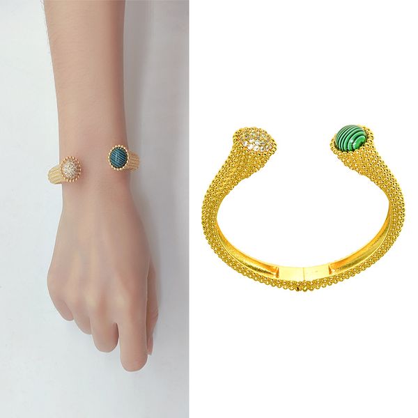 jewelry for women green agate bracelet u-shaped with diamonds retro copper metal cuff charm female ladies bangles jewelry crystal stone, Golden;silver
jewelry for women green agate bracelet u-shaped with diamonds retro copper metal cuff charm female ladies bangles jewelry crystal stone, Golden;silver