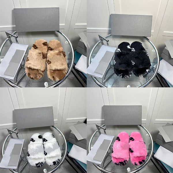 designer sandals men women plush slippers wool slides winter fur fluffy home letters slipper, Black
designer sandals men women plush slippers wool slides winter fur fluffy home letters slipper, Black