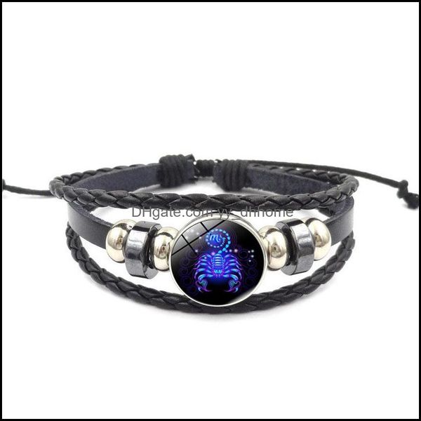 charm bracelets jewelry 12 constellation with genuine leather glass cabochon zodiac sign leo virgo bracelet bangle for men women gift drop d, Golden;silver
charm bracelets jewelry 12 constellation with genuine leather glass cabochon zodiac sign leo virgo bracelet bangle for men women gift drop d, Golden;silver