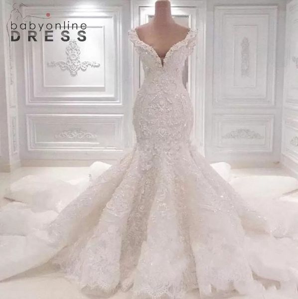 2022 new luxurious mermaid wedding dresses backless v-neck bridal gowns off the shoulder arabic dubai robe de soriee bc0221, White
2022 new luxurious mermaid wedding dresses backless v-neck bridal gowns off the shoulder arabic dubai robe de soriee bc0221, White