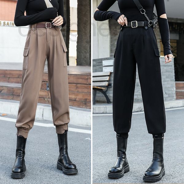 women's pants & capris designer 2022 autumn khaki overalls women's high waist and bound feet show thin loose bf hsome straight tub, Black;white
women's pants & capris designer 2022 autumn khaki overalls women's high waist and bound feet show thin loose bf hsome straight tub, Black;white