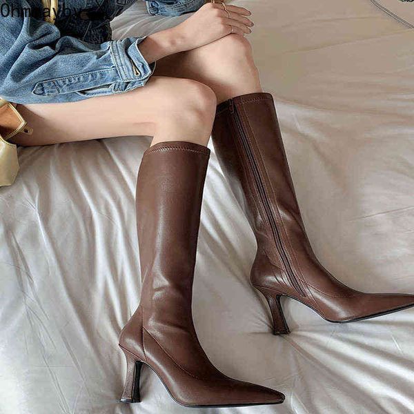 winter women long boots fashion thin high heel knee booties ladies black brown woman knight boats botas de mujer 220802
winter women long boots fashion thin high heel knee booties ladies black brown woman knight boats botas de mujer 220802