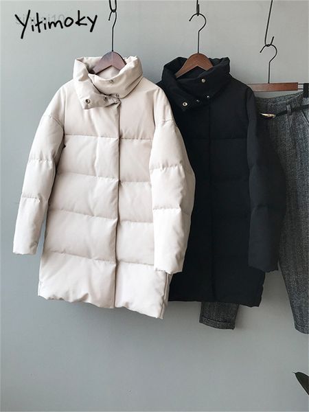yitimoky fall winter jacket women elegant ladies parkas 2022 fashion button up long sleeve thicken warm long coats beige black l220725
yitimoky fall winter jacket women elegant ladies parkas 2022 fashion button up long sleeve thicken warm long coats beige black l220725